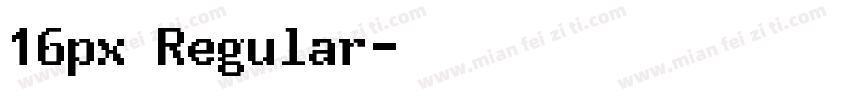 16px Regular字体转换